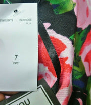City Studio Size 7 3186SU8KT3 BlK/ROSE Black Rose Floral Party Dress