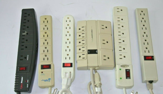 Lot of (6) Assorted Power Strips - Tested!