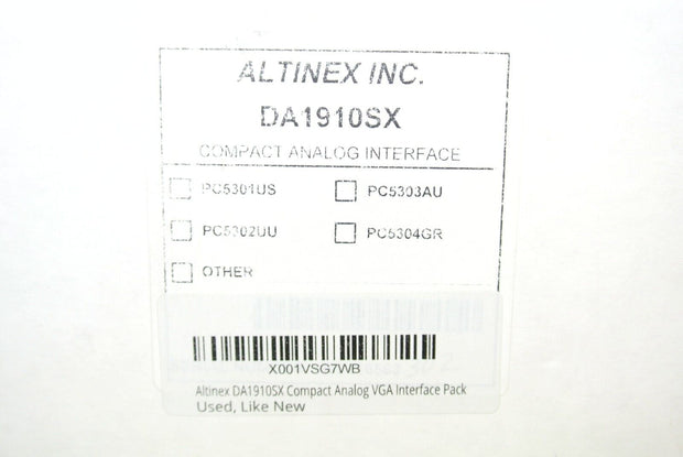 Altinex DA1910SX Compact Analog VGA Interface Pack