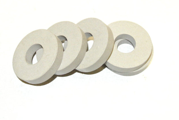 Teflon PTFE Washer Spacer 1-3/4" OD x 5/8" ID, Gray - Lot of 5