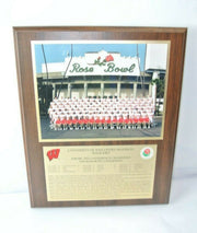 Wisconsin Badgers 1999 Rose Bowl Champions Commemorative Plaque Officially Licen
