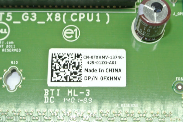 Dell PowerEdge R720 Server PCIe Riser Card 0FXHMV