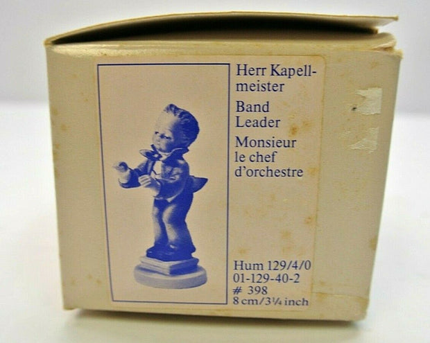 Goebel Hummel Band Leader Hum 129/4/0 #398 3.25" "Monsieur le Chef d' orchestre"
