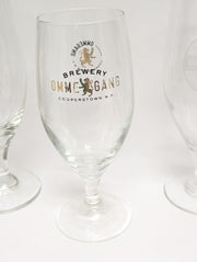Set of 5 Tall Pokal Beer Glasses EKU, Almanac, Ommegang, Hop-Ruiter, Harviestoun