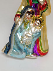 Cobane Studio Holy Family Glass Ornament Christmas Nativity 7" Tall