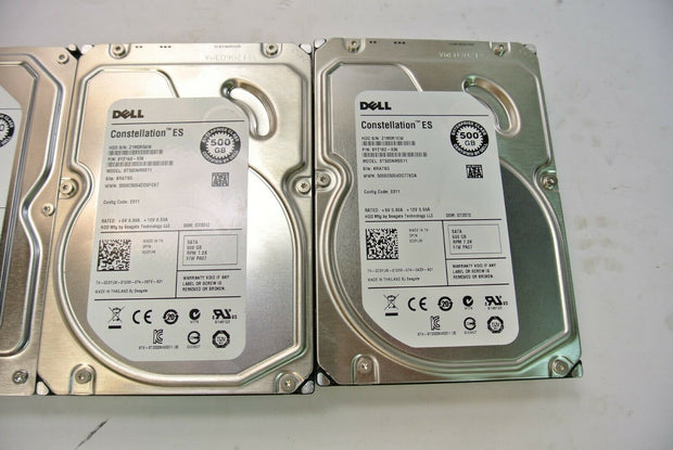 Lot 4 Dell 500GB 7.2K 6G LFF 3.5" SATA HDD Seagate ST500NM0011 / WD5003ABYX