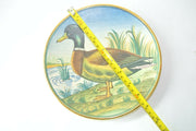 Hand Painted / Etched Italian Tiziano 1974 Mallard Plate Gold Laced 1468/2000