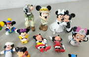 Vintage Disney Toys, Lot 39, Many Hand Painted ~1-3" Height Each, Mickey Minnie