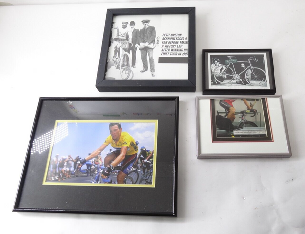 Set of (4) Vintage Tour De France Framed Prints