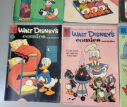 Lot 8 Vintage Dell Comics Books Disney Donald Duck, Golden Era, 10¢, 15¢