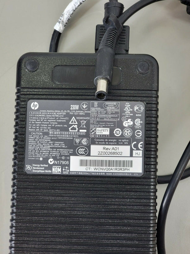 OEM HP 230W AC Adapter Charger 19.5V 11.8A HSTNN-LA12, 677765-001 693714-001