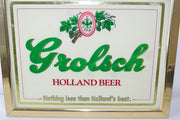 Grolsch Holland Beer Glass Bar Framed Sign "Nothing less than Holland's best"