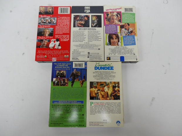 Vintage VHS Comedy Lot of 5 Best In Show Crocodile Dundee Something About Mary