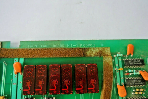 Vintage Bruker Front Panel Board H2-1 P 0590D for SpectroSpin 250 NMR