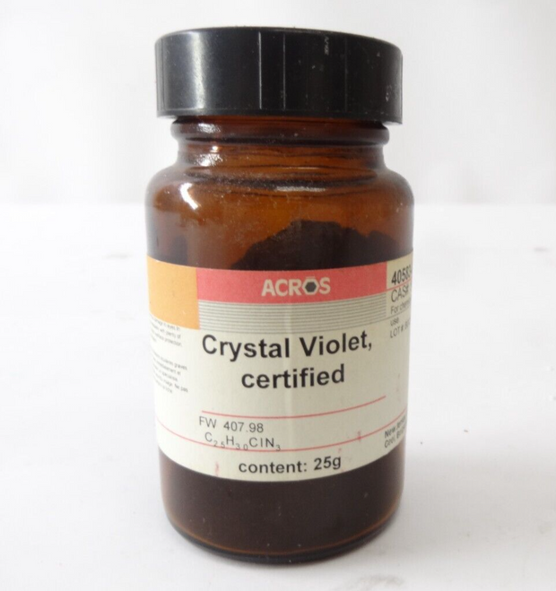 ACROS ORGANICS Crystal Violet, Certified, approx 20g CAS 548-62-9 40583-0250