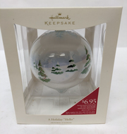 Hallmark Keepsake LPR3404 A Holiday Hello Globe Ornament