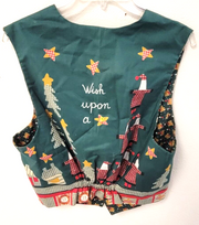 Fun Ugly Women's Medium Christmas Vest, Vintage, Wish Upon a Star!