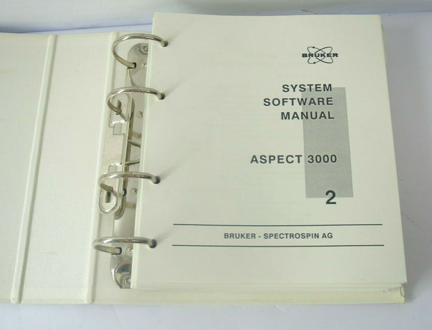 Bruker System Software Manual Aspect 3000 Volume 2
