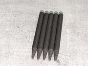 Qty (5)  38mm x 3mm Tapered Electrode Graphite Rods