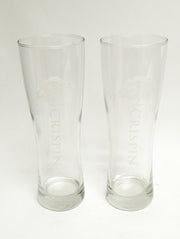 Crispin Hard Cider 8" Tall Pilsner Beer Cider Glass - Set of 2 Glasses