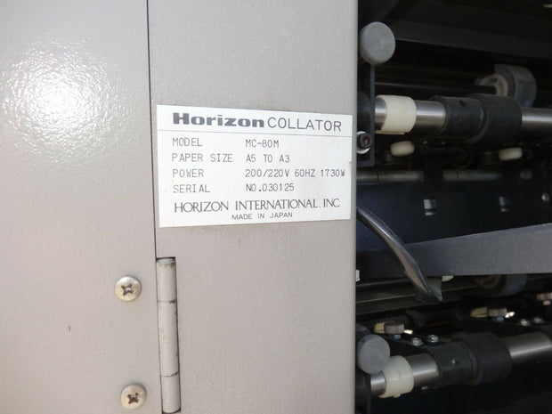 Horizon Collator System Stacker Tower MC-80M