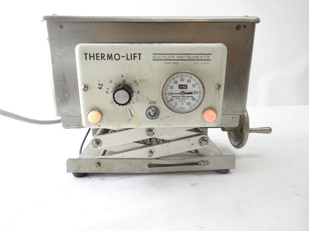 Buchler Instruments Thermo-Lift Raising Lift Water Bath - Tested & Working!