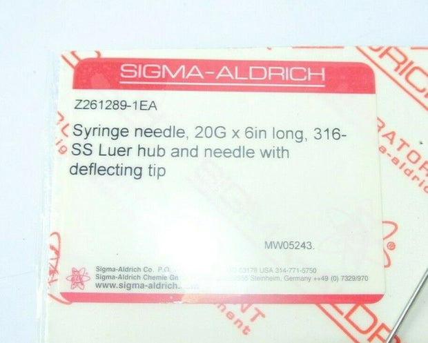Sigma Aldrich Stainless Steel 316 needle, noncoring point Z261289-1EA