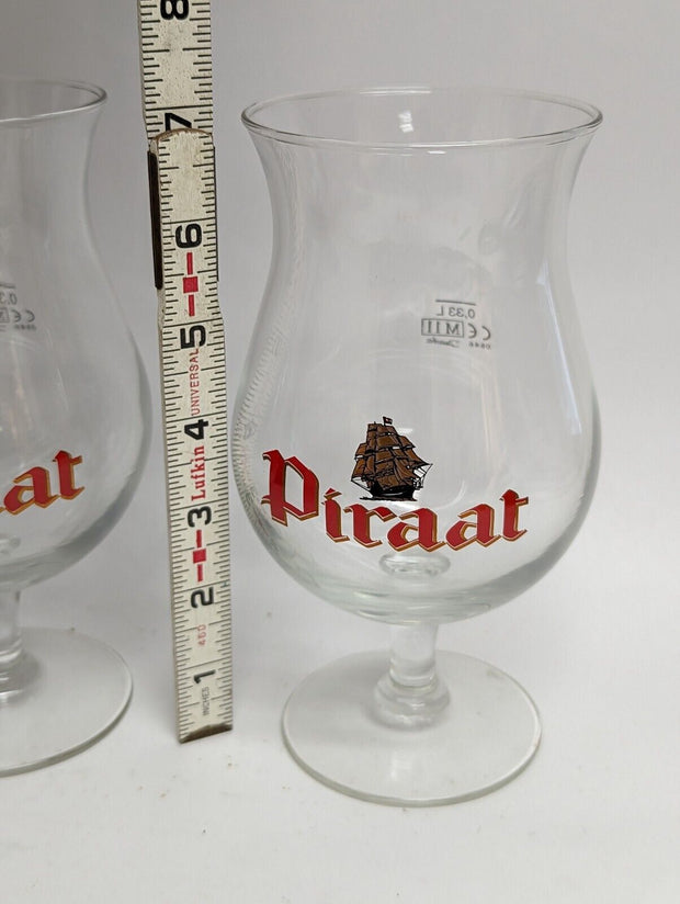 Piraat Belgian Pale Strong Ale Brouwerij Van Steenberge 0,33L Beer Glass, Pair