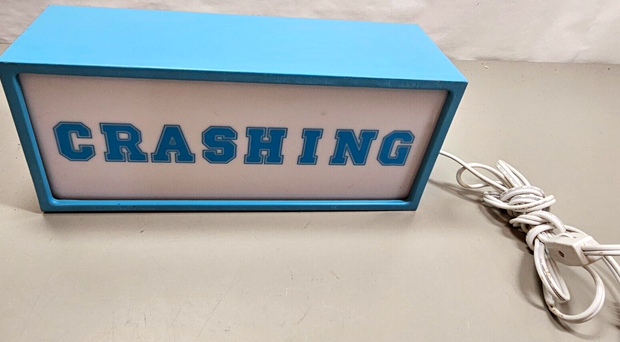 Novelty Message Light Partying / Crashing, Works Great! 12x4x5