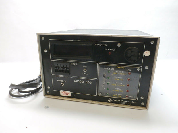 West-Tronics Model 806 - Sold As Is / For Parts
