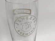 3 Sheeps Craft Brewing Co. Sheboygan WI One Way IPA 2018 Beer Glass - Lot of 2
