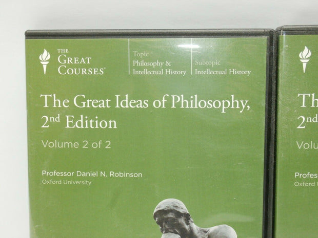 "Great Ideas of Philosophy" Great Courses 2nd Edition DVD Vol. 1 & 2, Guidebook