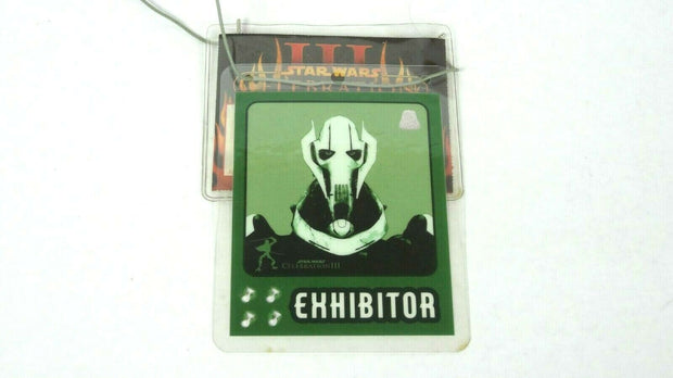 Star Wars Celebration 3 III Exhibitor Badge Revenge of the Sith General Grievous