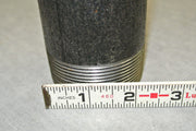 Steel Nipple Threaded Pipe Fitting, 2-3/8" OD x 4-1/2" Length - Black