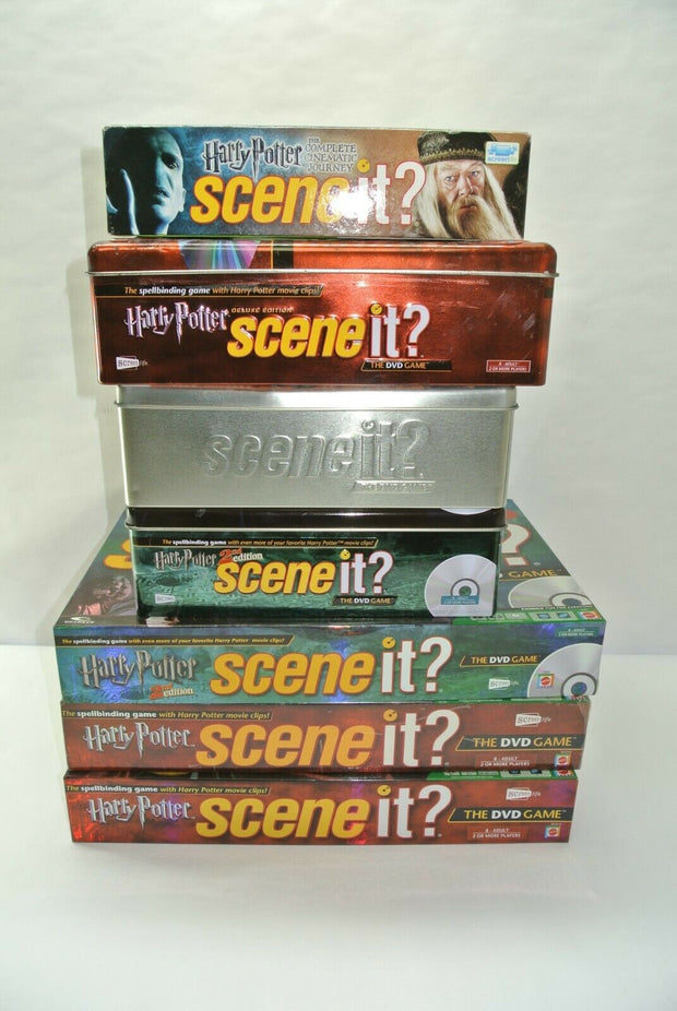 Lot of (7) Harry Potter Scene It DVD Games - missing instructions and/or pieces
