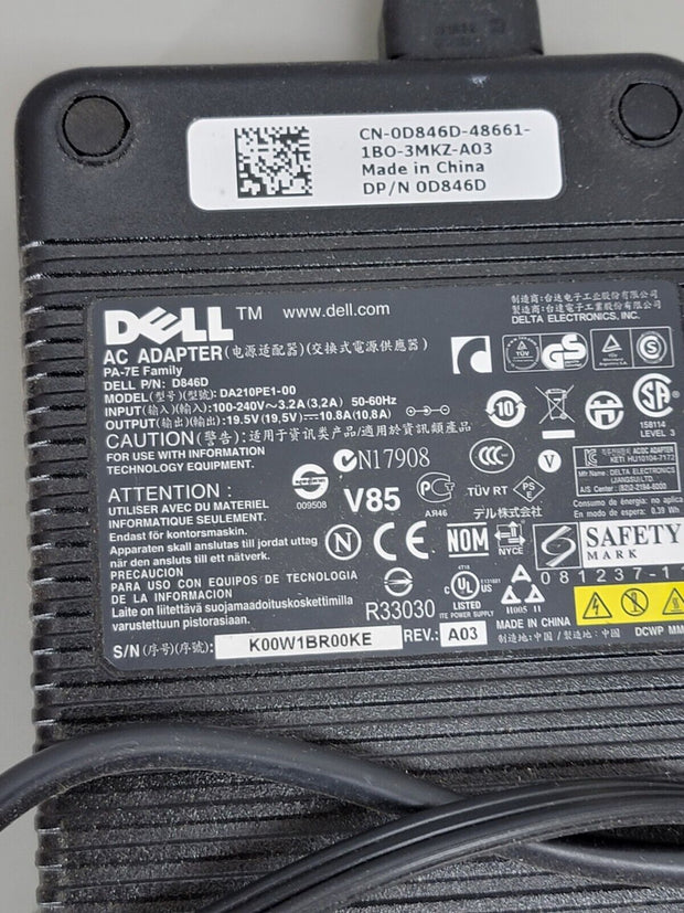 Lot 2 Pcs Dell 19.5V 10.8A Power Supply 210W 7.4mm Tip, OEM, Latitude, Inspiron