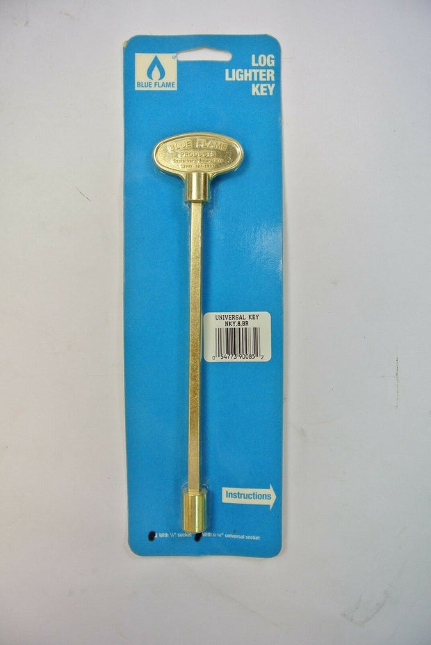 Blue Flame Log Lighter Key Universal NKY.8.BR 8" Length, 1/4" / 5/16" Socket