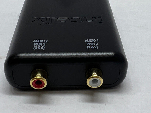 Intelix Avocat Cat5 Stereo Audio Modular Balun AVO-A2-F & 2 RCA to Aux Cords