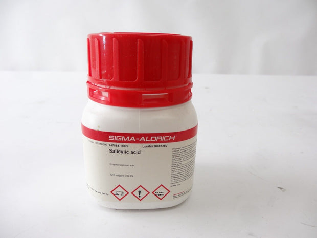 Sigma Aldrich Salicylic Acid 247588 Approx 75G CAS 69-72-7 Open Bottle