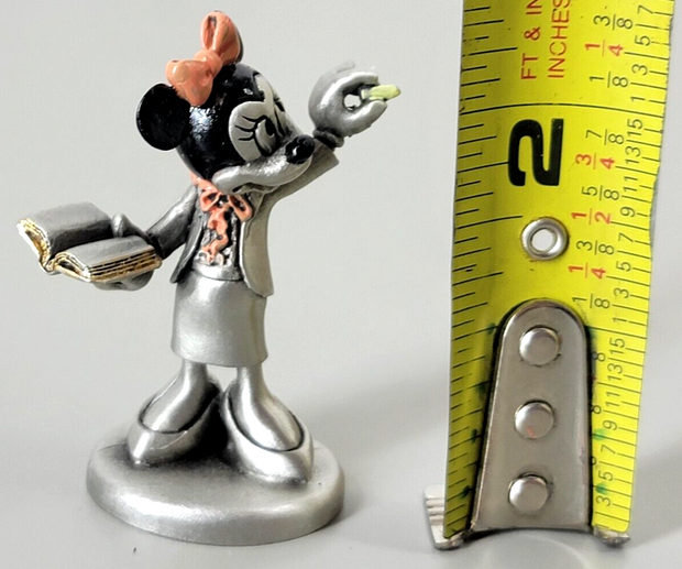 Hudson Fine Pewter Disney Minnie Mouse 2.3" Teacher Figure #5542