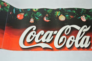Coca Cola Christmas Corrugated Banner Shelf Display Sign, 1' x 20.5' length