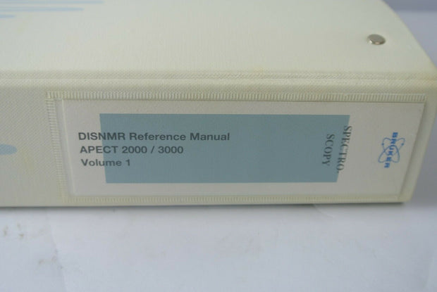Bruker DISNMR Reference Manual Aspect 2000 / 3000 Volume 1 SpectroSpin