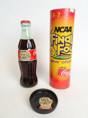 Vintage Coca-Cola 2003 NCAA Final Four Commemorative 8oz Coke Bottle & Pin