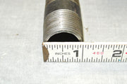 Black Steel Nipple Threaded Pipe Fitting, 1" OD x 2" Length - Lot of 5