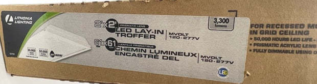 Lithonia Lay-In 2X2 LED Troffer Prismatic  3300LM 2GTL2 LP840- New Sealed Box