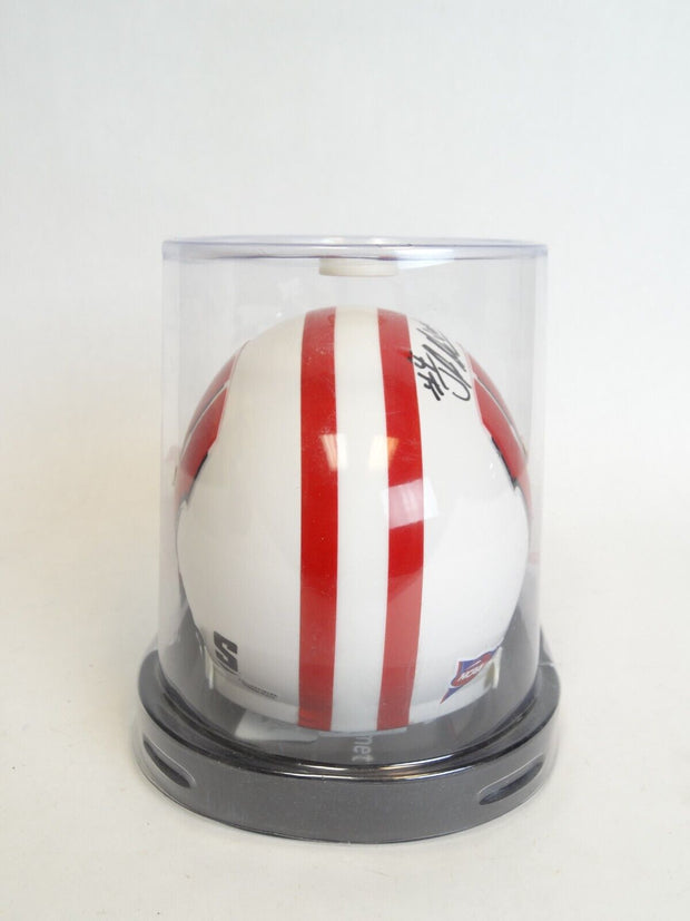 Jared Abbrederis #4 Wisconsin Badgers Signed Logo Miniature Football Helmet NCAA