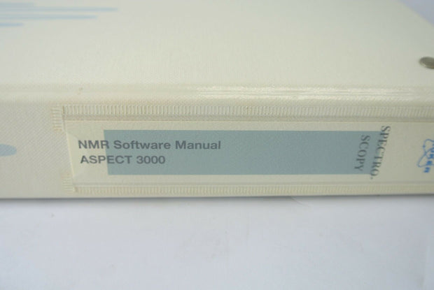 Bruker NMR Software Manual Aspect 3000 Part 1 DISNMR Release Program Information