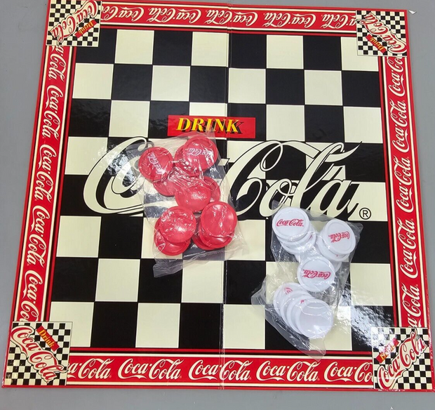 Enesco Coca-Cola Collectible Checkers Set new never used