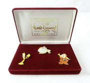 WDCC Beauty & The Beast 3-Pin Limited Edition Set w/ case