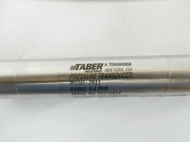 Taber Pressure Transducer 2911 Range 0-3 PSIS